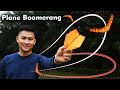 Fold boomerang paper airplane properly  paper plane