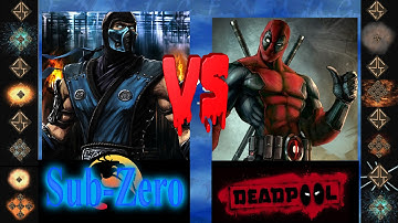 Sub-Zero  ( Mortal Kombat ) vs Deadpool ( Marvel Comics ) - Ultimate Mugen Fight 2015