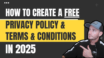 ➡️ How To Create a FREE Privacy Policy & Terms & Conditions in 2025 | FREE Privacy Policy Generator