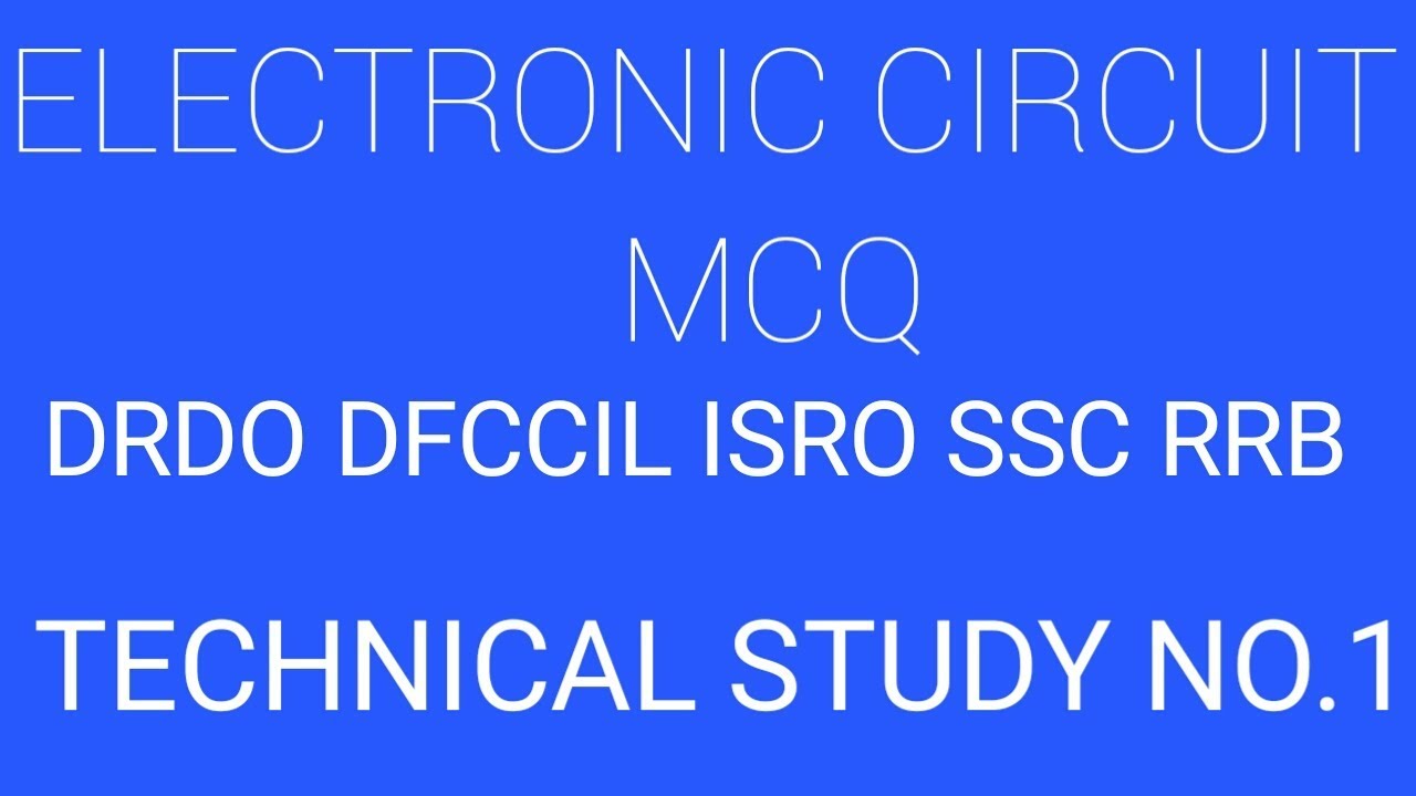 OP- AMP MICROELECTRONICS MCQ BY TECHNICAL STUDY NO.1 - YouTube