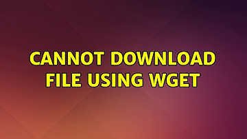 Ubuntu: Cannot download file using wget