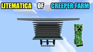 how to download litematica of creeper farm in Minecraft bedrock edition screenshot 1