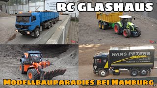 Verladen Transportieren Baggern - GREAT Constraction Machines - RC Glashaus
