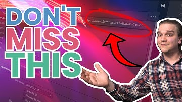 DaVinci Resolve Default Project Settings - V18 UPDATE!!