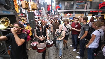What Cheer? Brigade - Crashes Times Square and IGNORE the NYPD ( Joey Quits ) (Official)