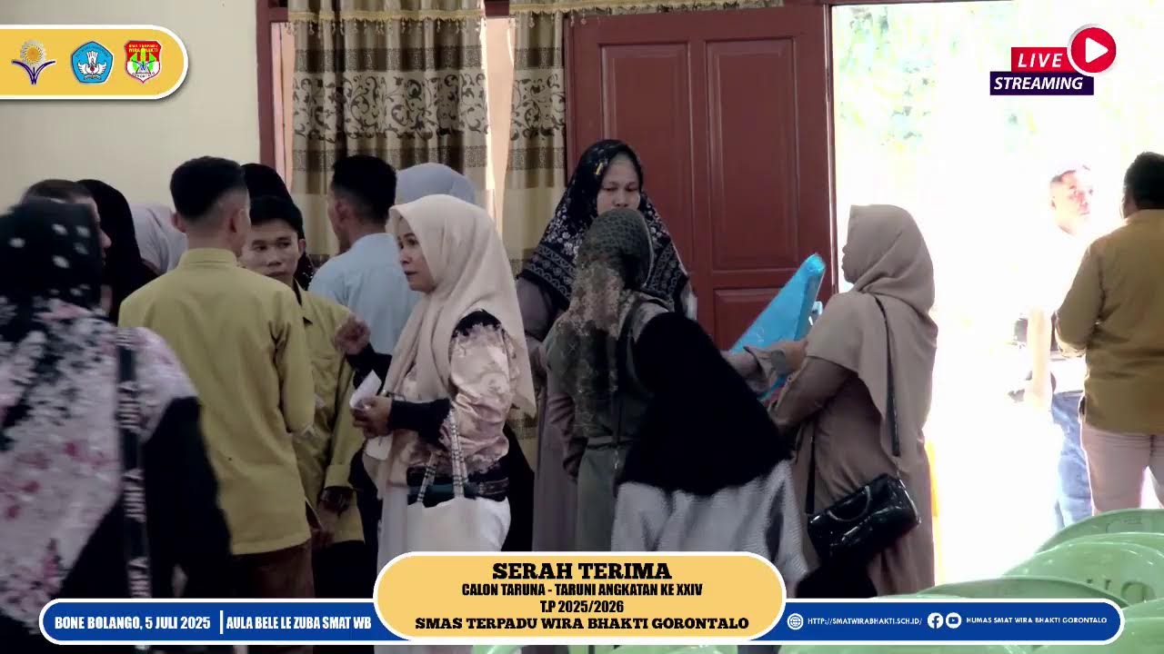 SERAH TERIMA CATAR-CATARI ANGKATAN KE 24 T.P 2024/2025 SMAT WIRA BHAKTI GORONTALO 5/7/2025