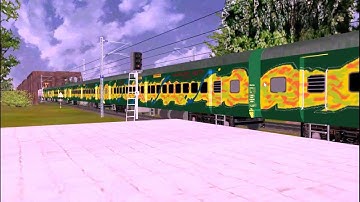 Yuva Exp Trains Nizamuddin to Bandra & Delhi to Howrah  in MSTS Open Rails by Sumit Mehrotra