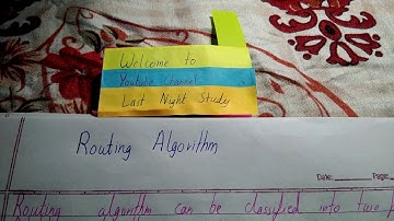 Types of Routing Algorithm