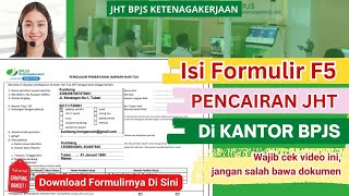 CARA ISI FORMULIR PENCAIRAN BPJS KETENAGAKERJAAN TERBARU | CARA ISI FORM BPJS KETENAGAKERJAAN