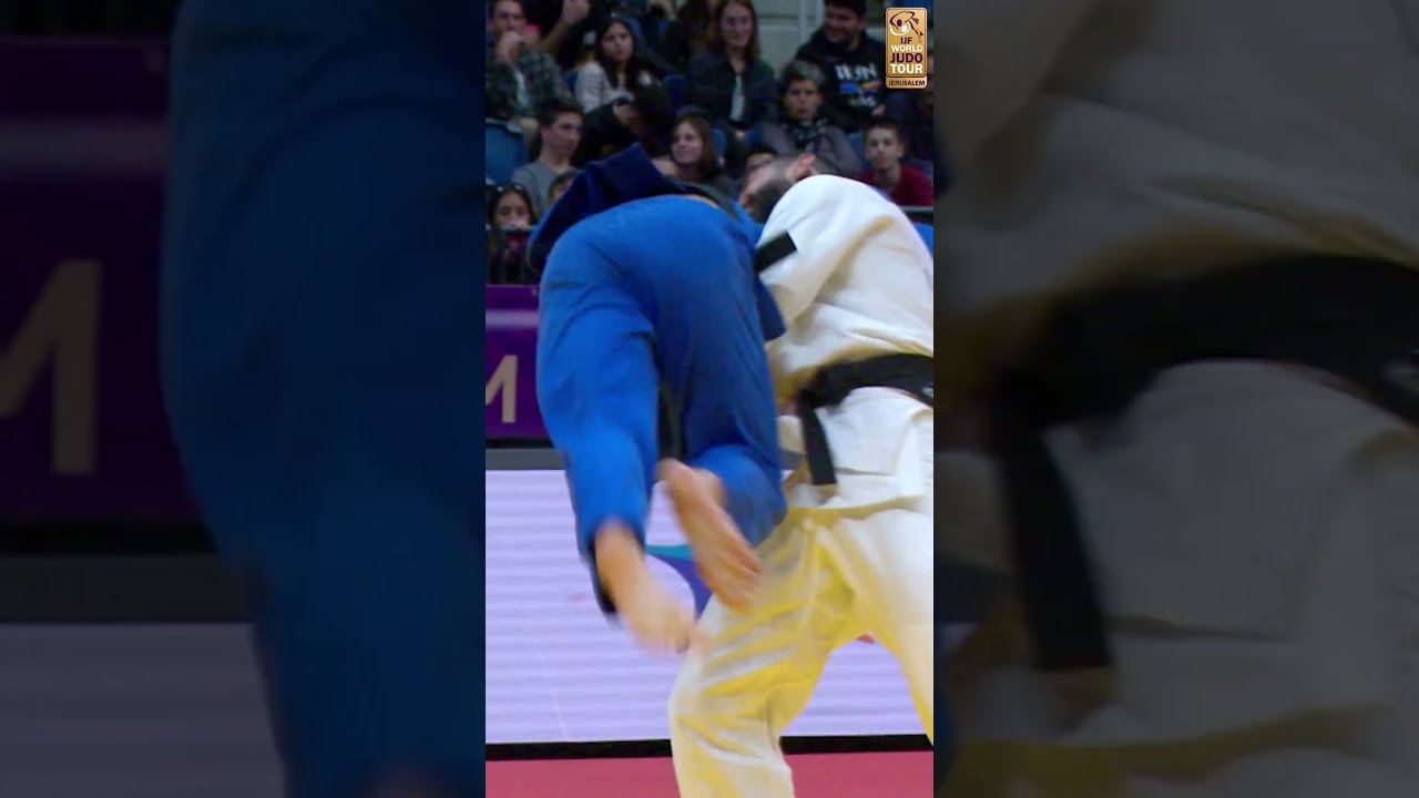 Have you ever seen such a massive waza-ari ⁉️ #JudoMasters #Judo #Jerusalem #Israel #Sport #Olympics