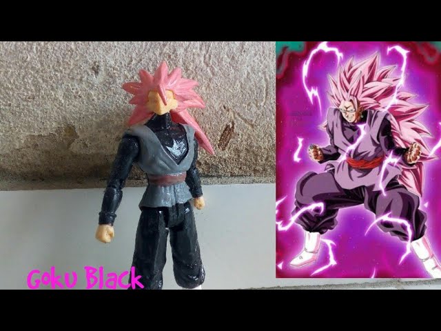 Review da Custon da figura do Goku Black ssj 3 ( Bootleg) Coleção