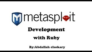 19_Metasploit Development With Ruby Arabic (meterpreter scripting part 2)