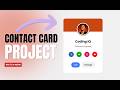 Code to Create - a PROFILE CARD using HTML & CSS