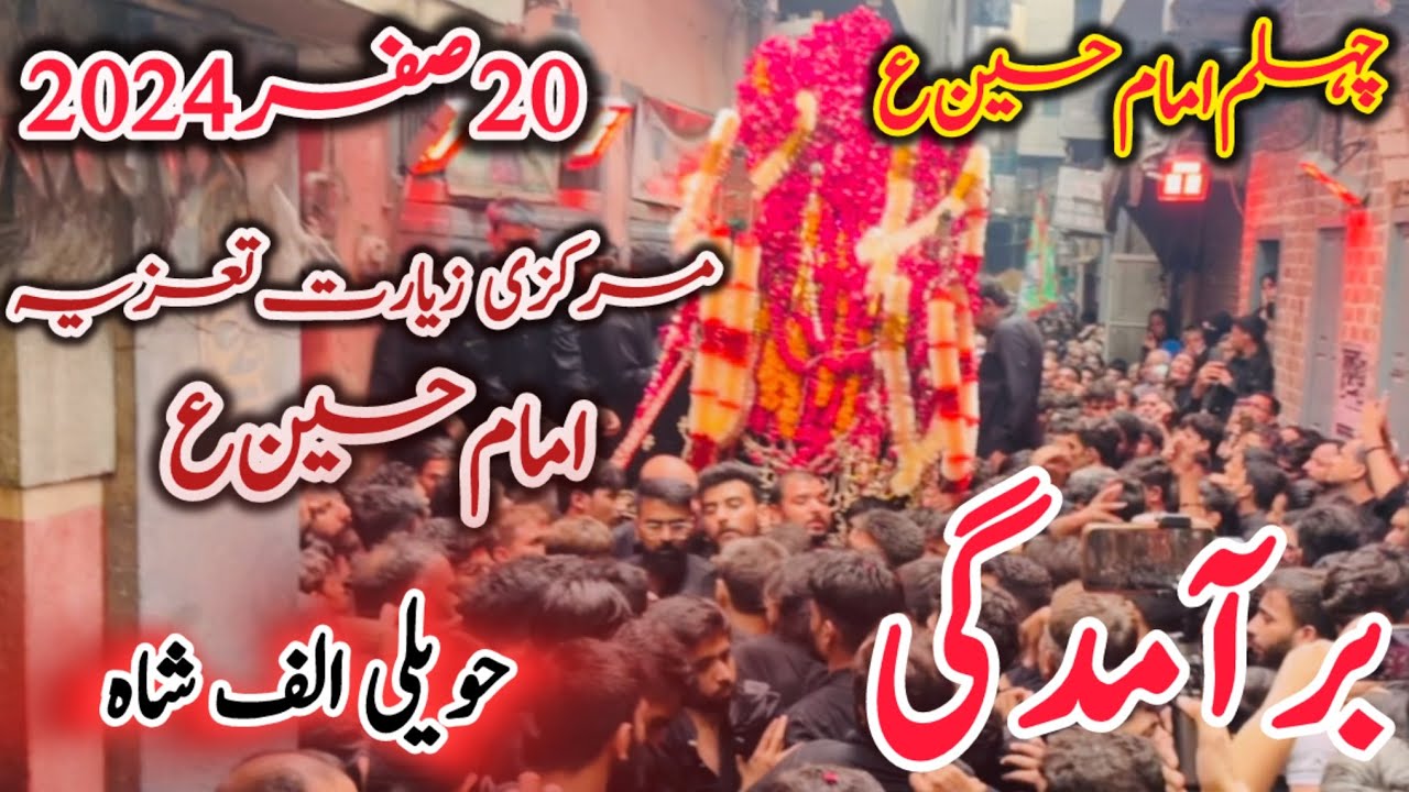 20 Safar 2024 | Baramdagi Markazi Ziyarat Taziya Imam Hussain ع | Haveli Alif shah dehli gate Lahore
