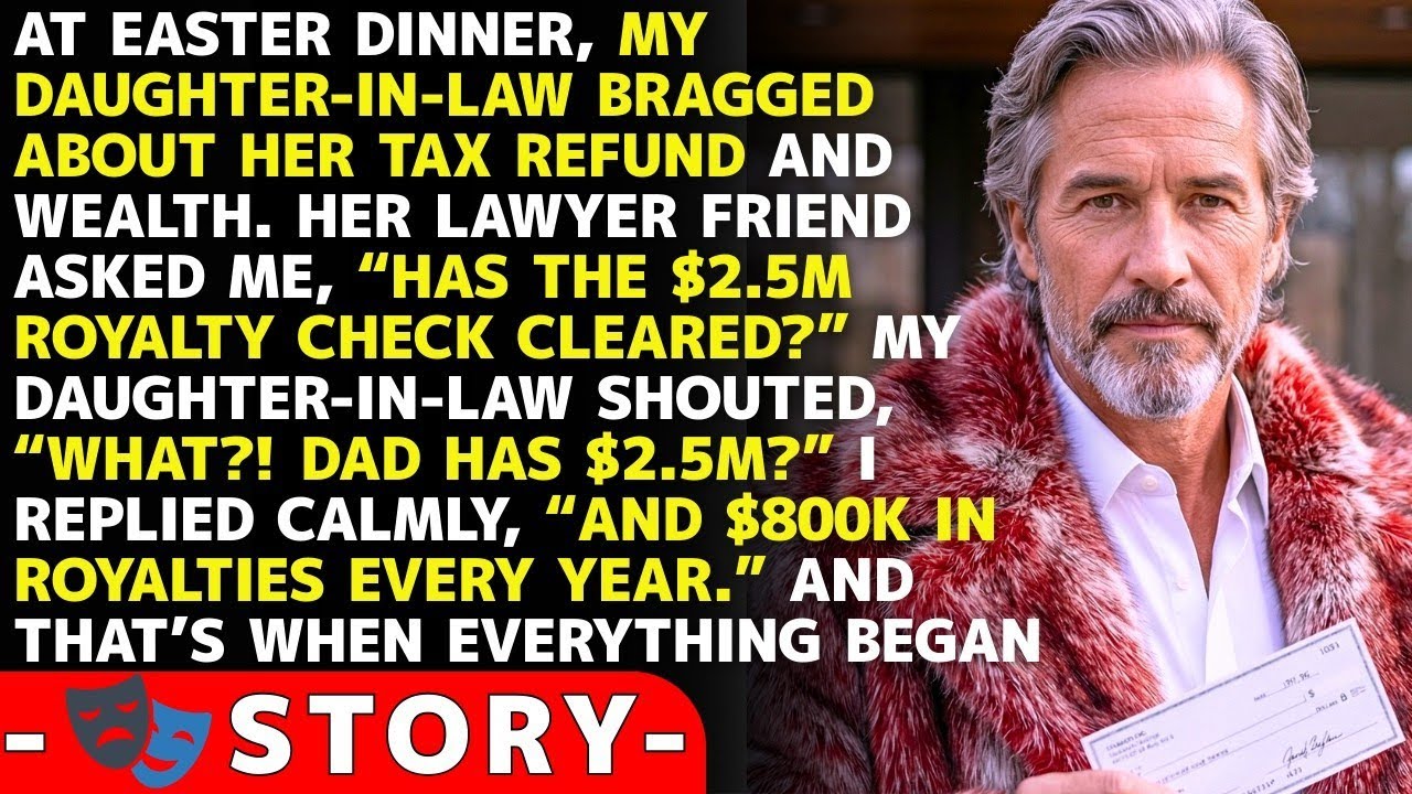 At Easter Dinner, My DIL’s Friend Asked About My $2.5M Royalty Check – The Table Went Silent