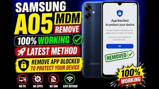 Samsung Galaxy A05 MDM Lock Removal | TSM Tool Latest APP BLOCKED TO PLAY PROTECT 2026