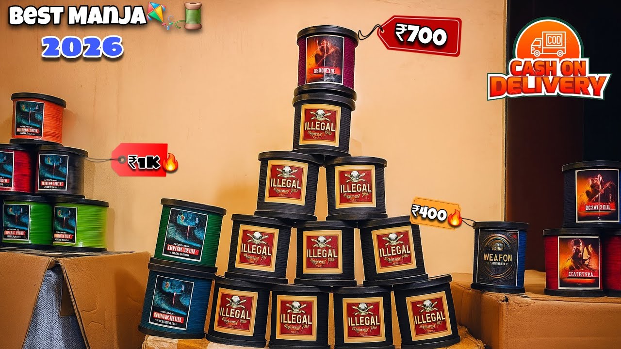 Stock Available Plastic manja🧵🔥🪁 Starting ₹450/- 》 Cash on delivery 