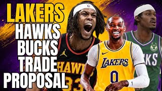 LAKERS, BUCKS & HAWKS 3 TEAM TRADE PROPOSAL FROM SAM AMICK