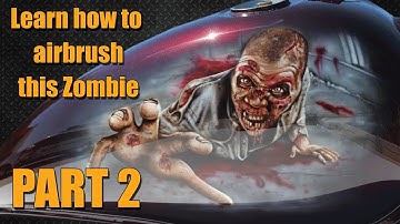 How to Airbrush a Zombie Part 2
