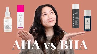 AHA vs BHA Dermatologist reviews chemical exfoliants | Dr. Jenny Liu