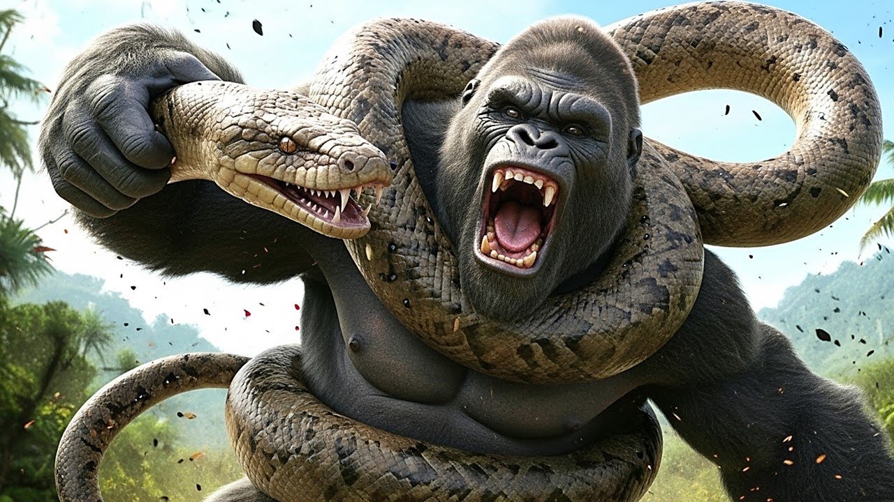 King Kong & Giant Python | Epic Skull Island Battle 