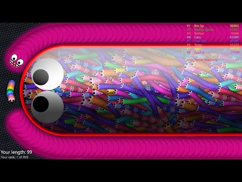 Slither.io A.I. 001 Strong Bad Snake Skin Hacked? vs. 667689 Snakes Epic Slitherio Gameplay! #225