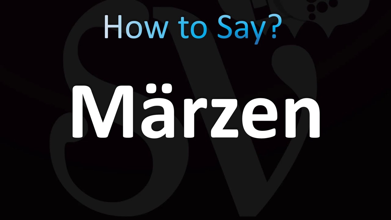 How to Pronounce Märzen (German Beer)