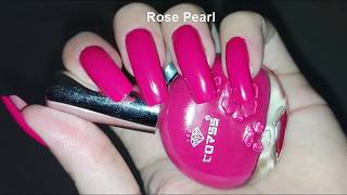 Fuchsia Manicure- Painting my Natural Long Nails Like a PRO-Long Lasting Manicure  | Rose Pearl