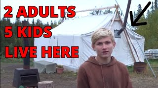 Raising Five Kids In A Wall Tent In The Wilderness