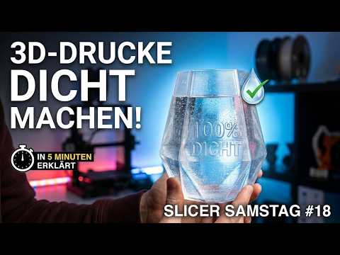 3D-Drucke sind NIE wasserdicht! ODER DOCH?! | Slicer Samstag #17