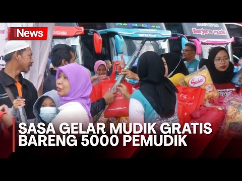 Peserta Mudik Gratis Bareng Sasa Tiba di Rest Area