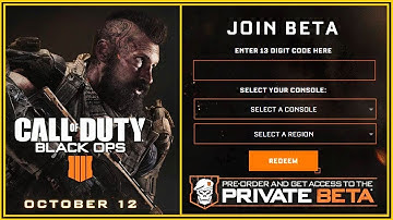 HOW TO PLAY THE BLACK OPS 4 BETA! (3 Ways to Get BO4 Beta Codes!)