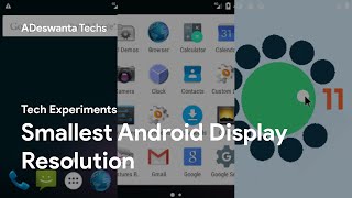 Tech Experiments Smallest Android Display Resolution