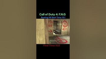Beating IW Best Time | F.N.G | #callofduty4