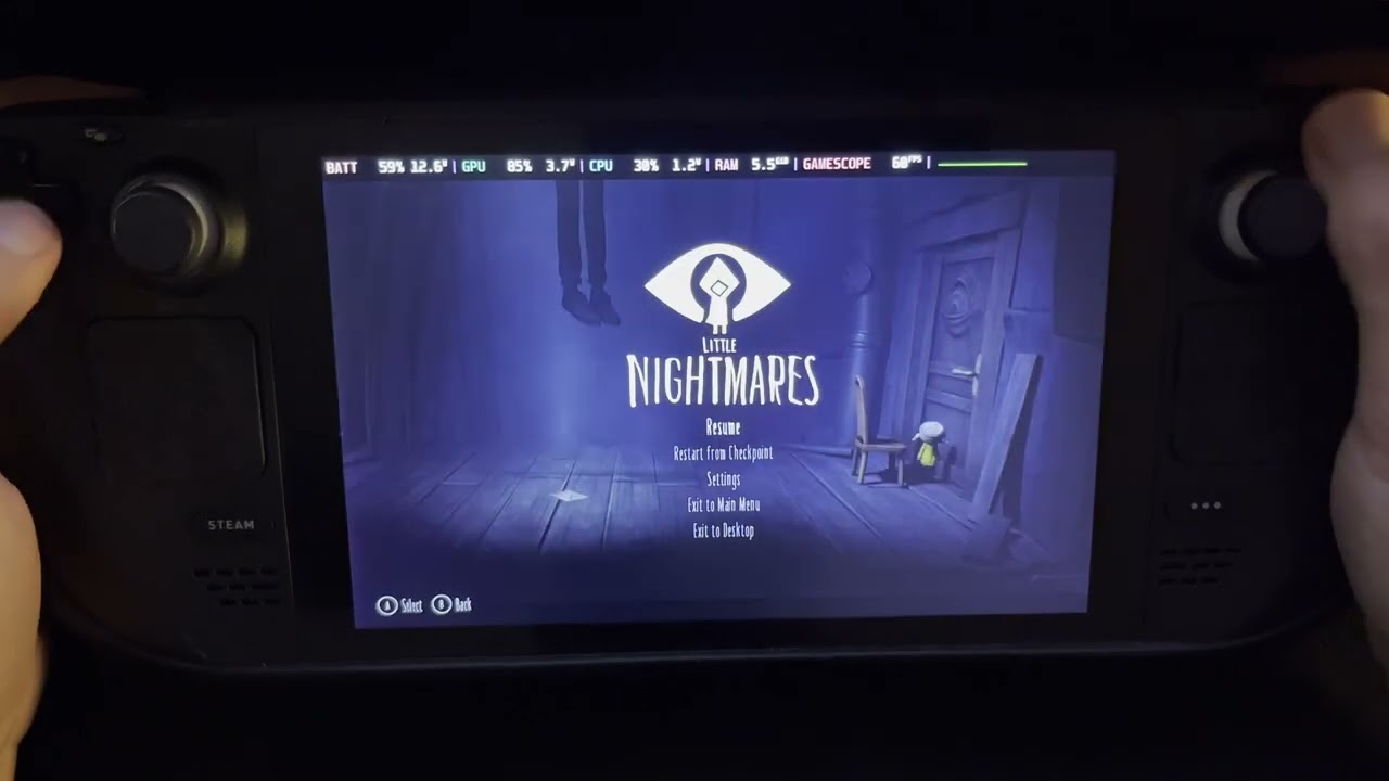 Little Nightmares - Steam Deck Gameplay