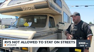RVs not allowed to stay on streets