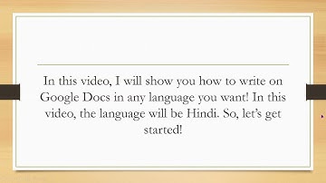 How to write in different languages in GOOGLE DOCS!   Peher 17