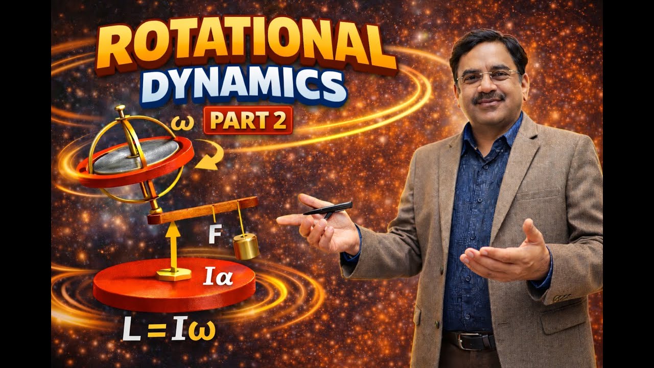 Rotational Dynamics for JEE Main 2026 ( theory +questions )