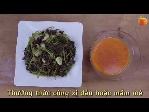 Video Rau lang xào tỏi - youtube