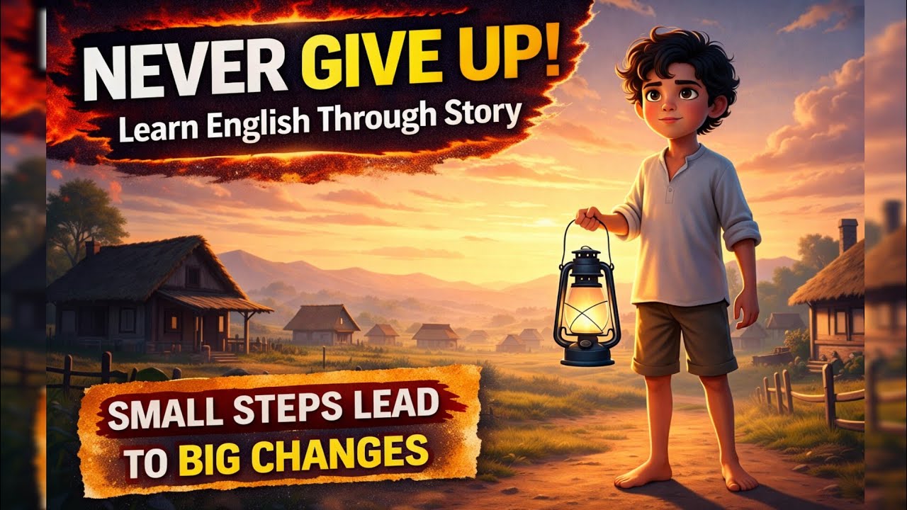 Never Give Up | Learn English Through Story ⭐ Story of a Poor Little ...