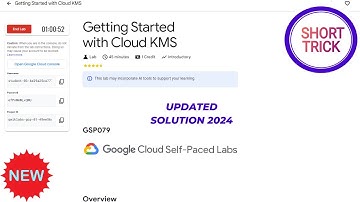 Getting Started with Cloud KMS || 2024 || #GSP079 #qwiklabs #qwiklabsarcade2024