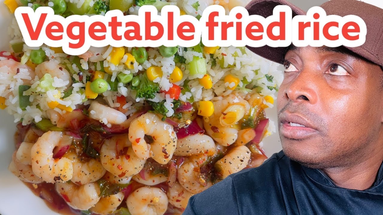 vegetable fried rice with large prawn! | Chef Ricardo Cooking