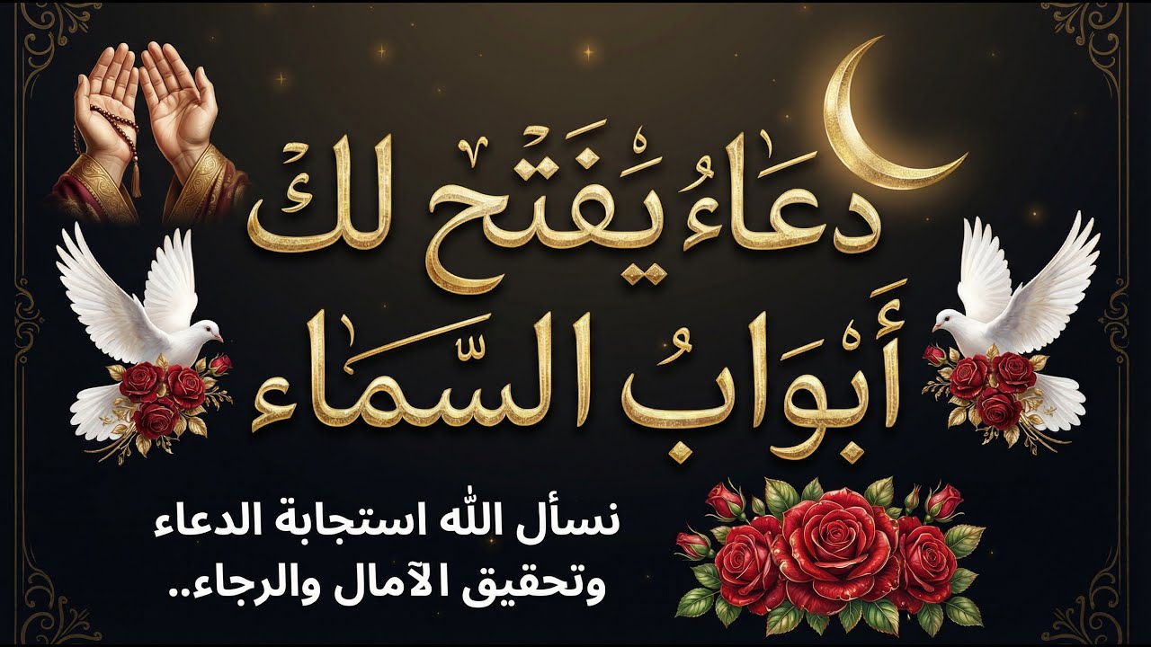 💫 دعاء يفتح لك أبواب السماء نسأل الله استجابة الدعاء وتحقيق الآمال والرجاء🤲✨