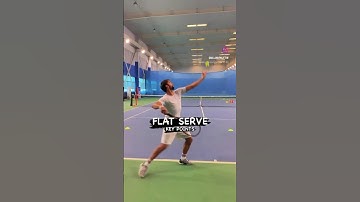 FLAT SERVE WIDE! 👌 #tenfitmen #tennisserve #tennispro #tenniscoach #tennistips #tennisace