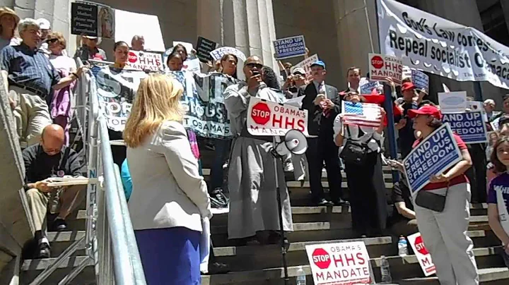 Maria McFadden Maffucci speaks at the Stand Up for...
