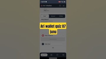 Ari Wallet Daily Quiz 7 June 2025| AriWallet Testnet Airdrop #ariwalletquiztoday #ariwalletairdrop