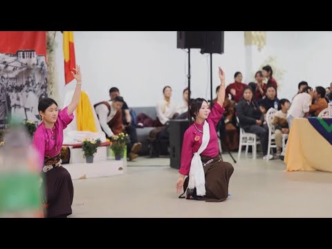 New Tibetan dance with @gorsheywithsonam //chushi gandruk performance2025 #duo #tibetandance 
