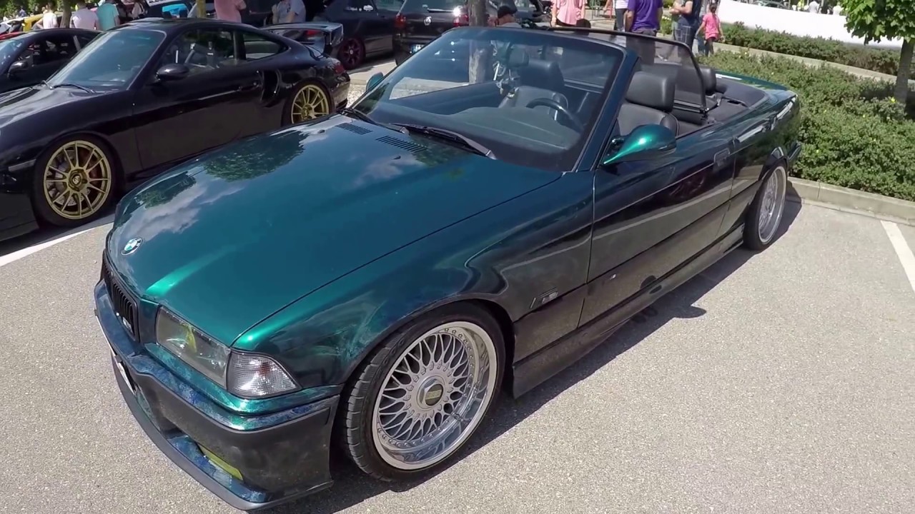 Bmw 3 Series E36 Cabrio Green Special Colour Bbs Wheels Walkaround Interior