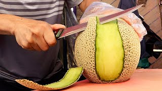 Amazing fruit cutting master! Watermelon, Melon, Pineapple - Korean food