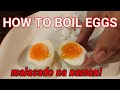 How To Boil Eggs Correctly | egg series #1 | LIFE (vlog #41)